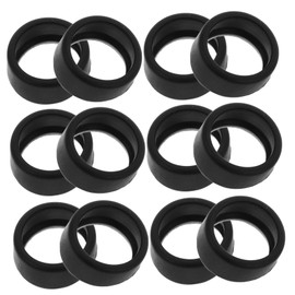 Kisangel 12pcs 1:64 Scale Model Car Drift Tires Rubber Wheel Skin Accessories for DIY Remote Control Cars Trucks and Boats for Hobbyists and Collectors Black