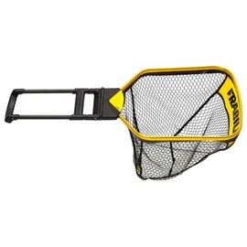 Frabill Trophy Haul Bearclaw 1418 Fishing Net, One Hand Designed Landing Net with built in Light, Black and Gold (FRBNX14L)