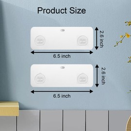 Diesisa 2 Pack Shower Caddy Adhesive for Replacement, Strong Adhesive for Shower Caddy, No Drilling Hang Walls Adhesive Bathroom Shelves (For Small and Dual basket Shelf 6.5 * 2.8 inch