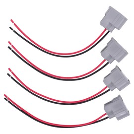 MOTOKU Set of 4 Fuel Injector Wiring Harness Connector Pigtails for Toyota Camry Avalon Corolla Celica Highlander Matrix Prius RAV4 Sienna Tacoma Venza