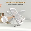 Bearolve Vanity Mirror with Lights, 8"×6" LED Makeup Mirror Built-in