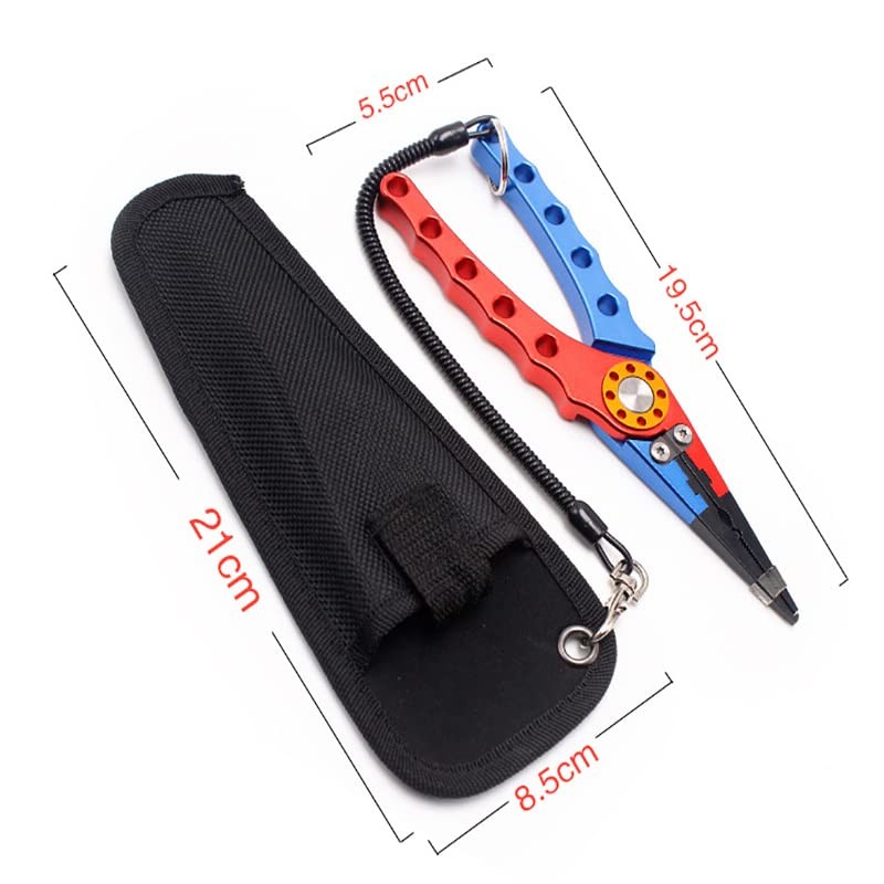 Aluminum Fishing Pliers Hook Removal Line Cutting Mono Braid Fish