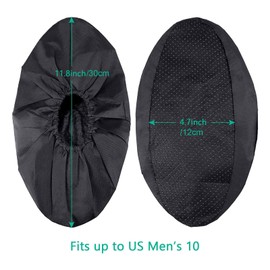 YUANQIAN 3Pairs Reusable Shoe Covers Slip Resistant Waterproof Boot Covers Elasticity Convenience Dustproof Overshoes Machine Washable