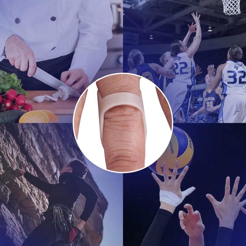 SOFT HOME 6 Pack Oval Finger Splints Waterproof Finger Splint