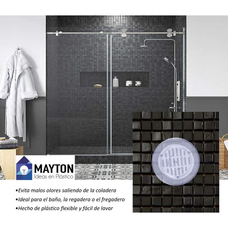 MAYTON Tapa Coladera Transparente - Protege tu casa de Malos
