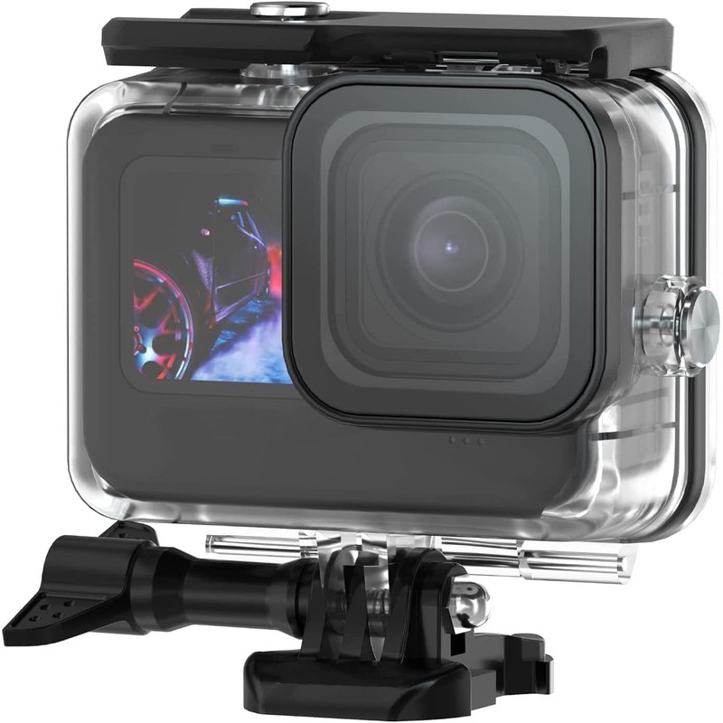 Lupholue Waterproof 60M Transparent Underwater Housing Case with Filter and