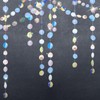 GCQQ 52Ft Iridescent Party Decorations, Holographic Circle Garlands, Sparkly Iridescent