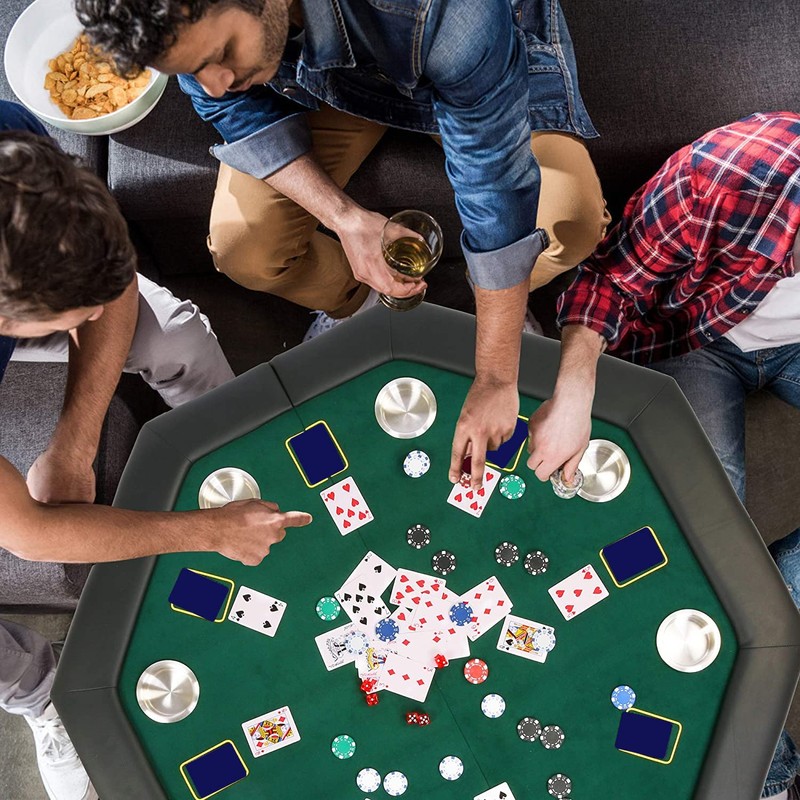 TRY & DO 48" Octagon Poker Table Texas Blackjack Table