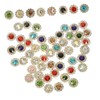 Operitacx 200pcs Sunflower Design Rhinestones Charms for Jewellery Making Embellishments Accessories
