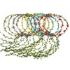 10 Pcs Flower Crown Headbands, Multicolor Boho, for Wedding