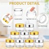 Meanplan 60 Pack 2 oz Small Glass Jars with Lids