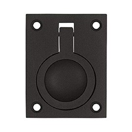 Deltana FRP25U10B 2 1/2-Inch x 1 7/8-Inch Solid Brass Flush Ring Pull