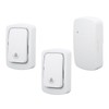 Self Powered Doorbell Set 2 Transmitter Long Range 38 Ringtones