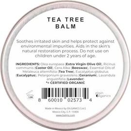 Balm's Tea Tree 45g - Pomada para Piel Irritada Bálsamo Natural con Cera de Abeja y Aceites Esenciales Orgánicos | Aromaterapia