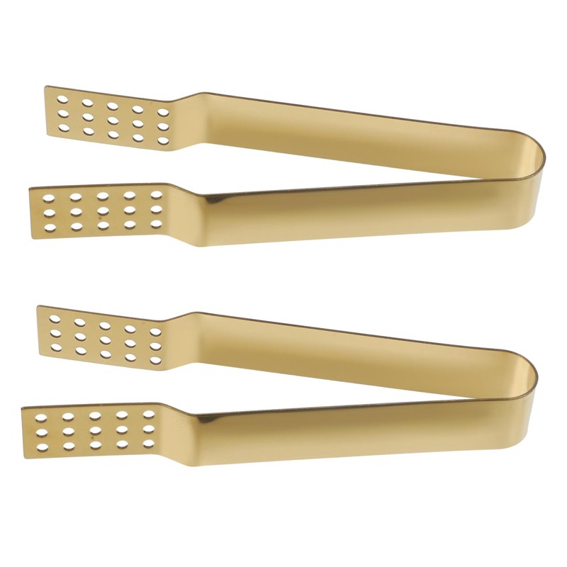 Alipis 4sets Tea Bag Squeezer Tongs Bread Clips Metal Tong