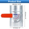 TOP-VIGOR 4 Inch HVAC Duct Manual Volume Backdraft Damper, Galvanized