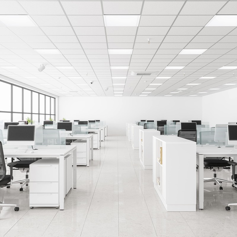 Sunset Lighting F9433-30 Sunset Panel, White 23.75x23.75x23.75