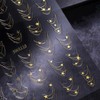 TailaiMei Star Nail Stickers, 3D Gold Sliver Star Self-Adhesive Nail