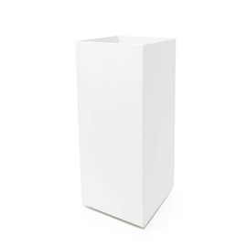 Buhbo Modern Square Vase Planter 3.5" x 3.5" x 8 inch, White