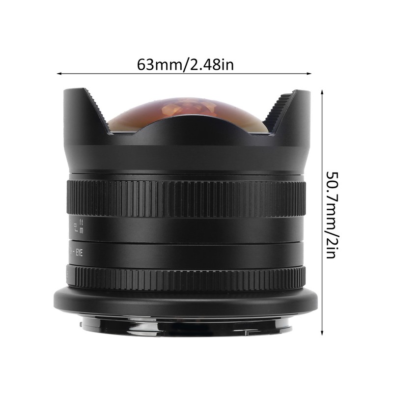 7Artisans 7.5mm F2.8 II Manual Focus Fisheye Lens for Sony
