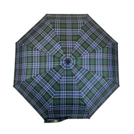 Soake Everyday Tartan Folding Umbrella Green