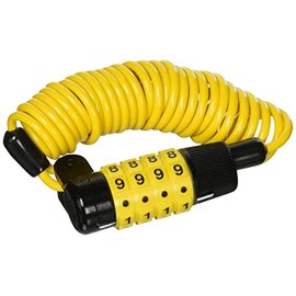 Asahi Rockstar Portable Coil Wire Lock, Size: 0.13 x 65.0 inches (3.2 x 1650 mm), PIN Code Type