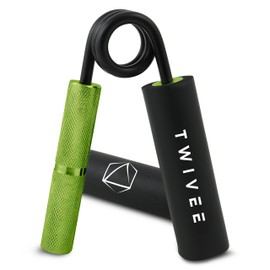 Twivee - Gripper for Maximum Grip Strength - Forearm Trainer with Grip Pad and Bag - Gripper made of Hardened Steel and Aluminium - Hand Exerciser - Hand Muscle Trainer