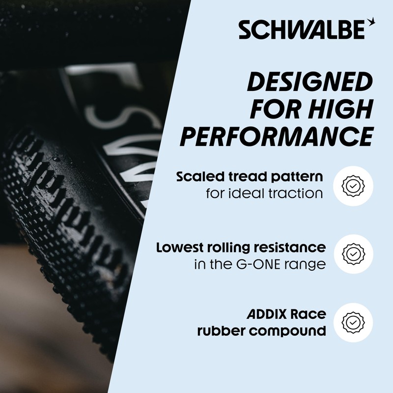 Schwalbe G-One RS Pro Gravel Tyre, Addix Race TLR, 700x40C