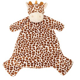 Suki Baby Bing Bing Soft Boa Plush Baby's Blankie with Embroidered Accents (Giraffe)