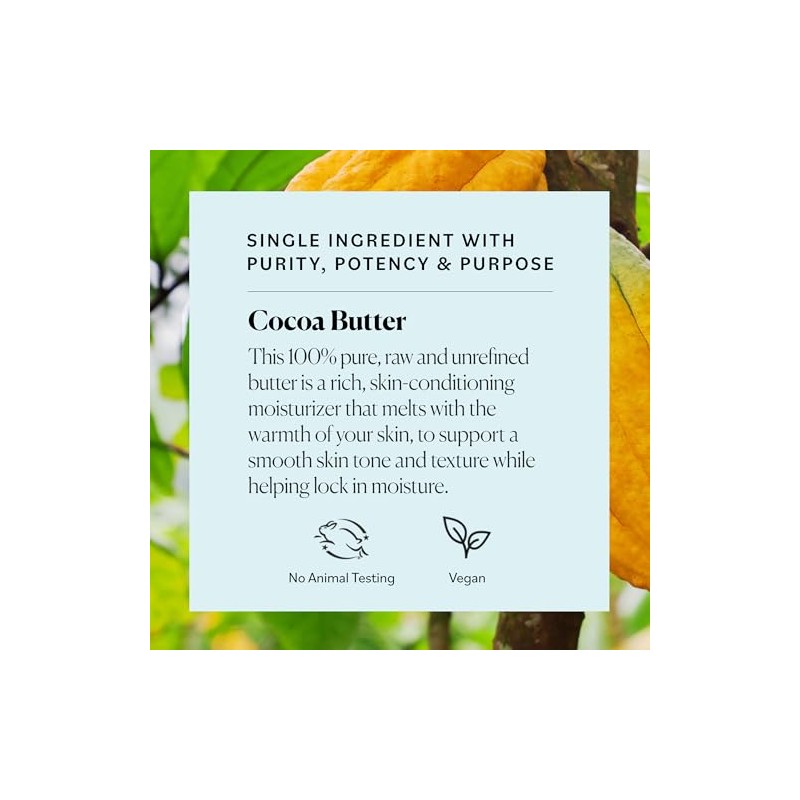 Organic Cocoa Butter Sky Organics Unrefined 100 Pure Raw 16oz