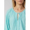 s.Oliver Raglan Sleeve Ruffle Muslin Blouse, turquoise