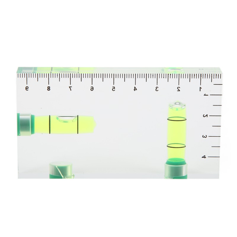 Two Dimensional Horizontal Bubble Level Portable Two Way Integrated Level