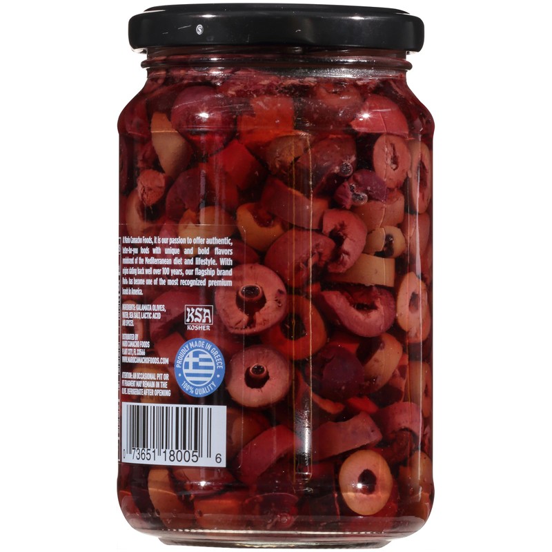 Mario Camacho Foods Sliced Kalamata Mediterranean Olives, 7 Ounce
