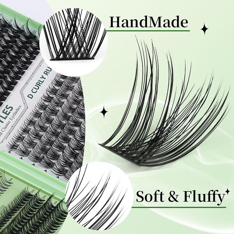 RoseFlower DIY Lash Extension Kit Lash Clusters 551pcs - D