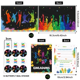 NHYDZSZ 12 Trampoline Invitation Cards Children's Birthday Party Invitation Invitations Invitations Invitation Cards Birthday Invitation Children's Birthday Invitation for Girls and Boys