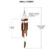Ankinte Classic Bamboo Wind Chimes with Circle Top, Wood Wooden