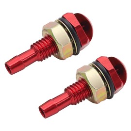 YnGia 2PCS Windshield Washer Nozzles Universal Car Front Windscreen Wiper Washer Pump Wiper Sprayer Nozzle Jet Replacement Kit (Red)