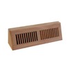 WELLAND Red Oak Baseboard Diffuser Wood Vent Register,15 L X