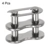 sourcing map 4Pcs #60 Chain Master Connector Link Roller 3/4"