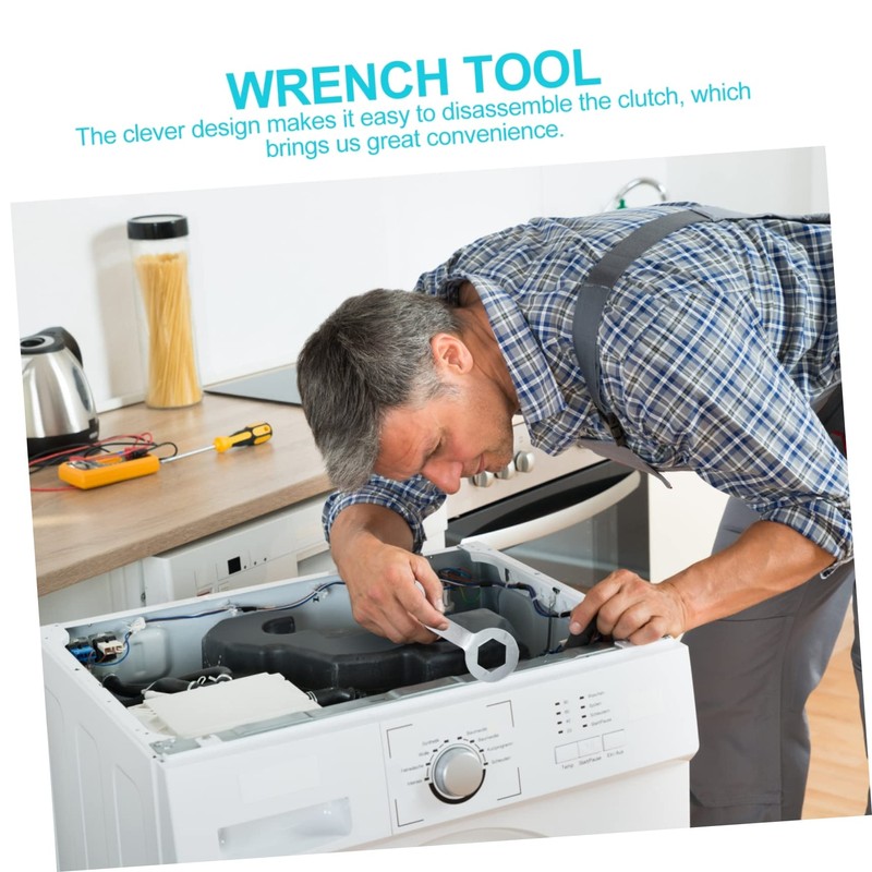 Tofficu High-strength Washing Machine Hand Wrench 36/38mm Spanner Nut Removal