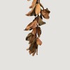 Natural Touch Faux Magnolia Leaf Garland in Aged Brown- 79.5"