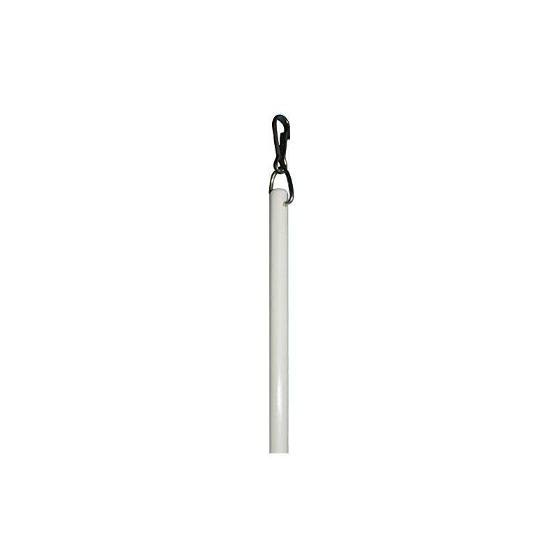 36" Fiberglass Drapery Baton Curtain Wands with Stainless Steel Snap
