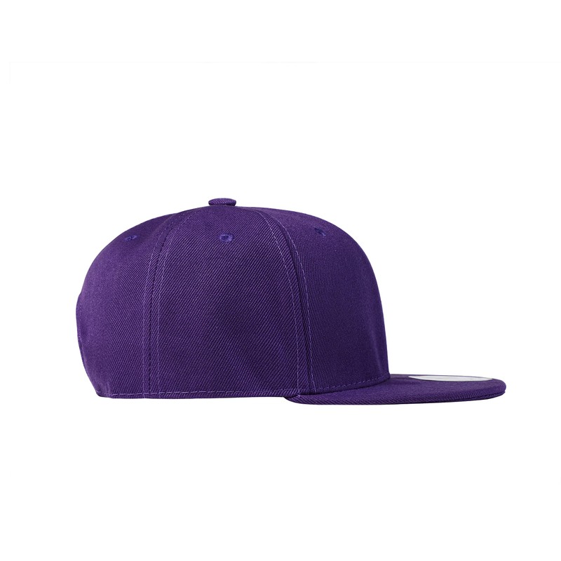 Underground Kulture Plain Flat Peak Snapback Baseball Cap Purple