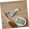 IWOWHERO 6pcs Denture Cleaning Brushes with Slip Handle Double Sided