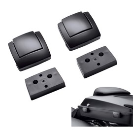 YYMOTO Motorcycle Tour Pack Pak Latch Spacers for Harley Touring Electra Road Glide Classic Ultra Limited FLHT FLHTC FLHTCU Police FLHTP FLHTCUSE8 1980-2013 Black