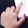 S925 Sterling Silver Adjustable Wide Open Band Ring – Unisex