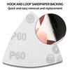 200pcs 80mm Triangle Sanding Pads Hook and Loop Grit 40/60/80/100/120/180/240