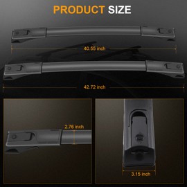 FINDAUTO Cargo Rack Fit for Toyota for RAV4 2013-2018 100LBS Side Rails Crossbars OE Style Top Rail Roof Rack Aero Aluminum Cross Bar Luggage Rack Rail