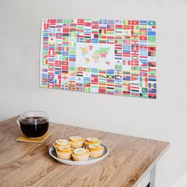 Alipis Flag Hanging National Banner Flag Banner Decoration National Flag Banner Decorative World Flag Banners Backdrop World Flag Banner Wall Decor Large World Flag Banner