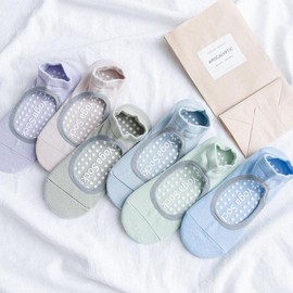 Anti-Slip Yoga Toe Socks Pilates Beige Pink 2ea